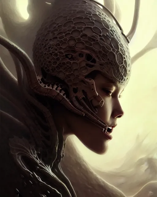 Image similar to Death is swallowed up in victory, artwork by artgerm, scifi, D&D, extraordinary phenomenon, fantasy, intricately detailed, elegant, digital painting, smooth, sharp focus, art by Greg Rutkowski and Ruth Asawa and Eric Wallis