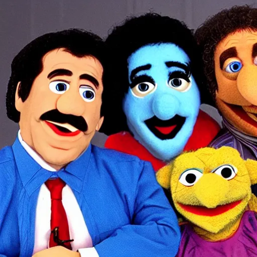 Prompt: seinfeld as muppets