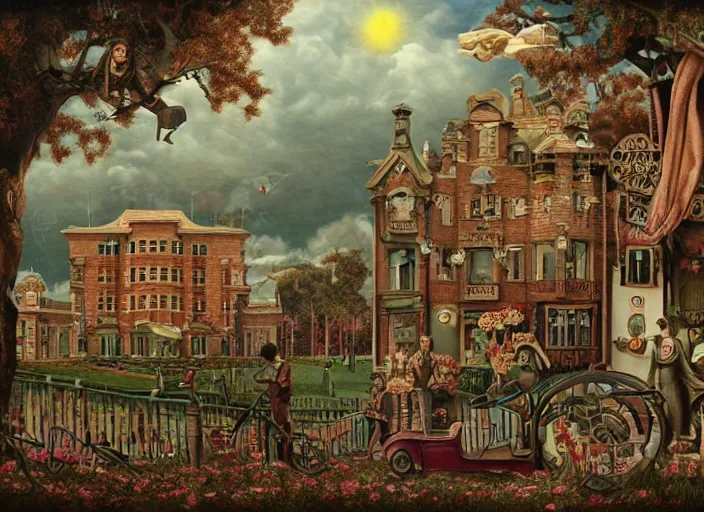 Prompt: the time breaking, lowbrow, matte painting, 3 - d highly detailed, in the style of mark ryden,