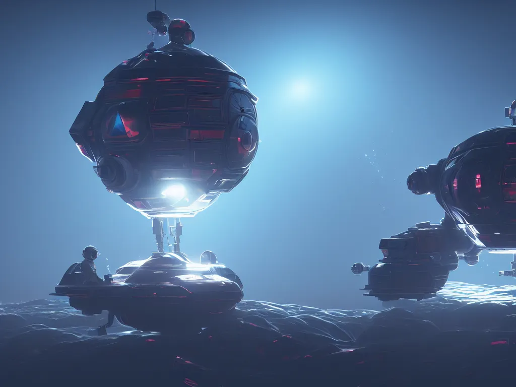 Image similar to dream - bot - mothership, artstation, volumetric light, high detail, reflections, perfect, concept art, hdr, 4 k