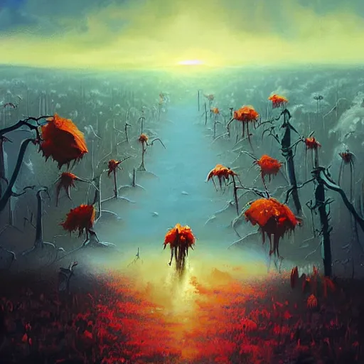 Image similar to zombie apocalypse by rhads, detailed