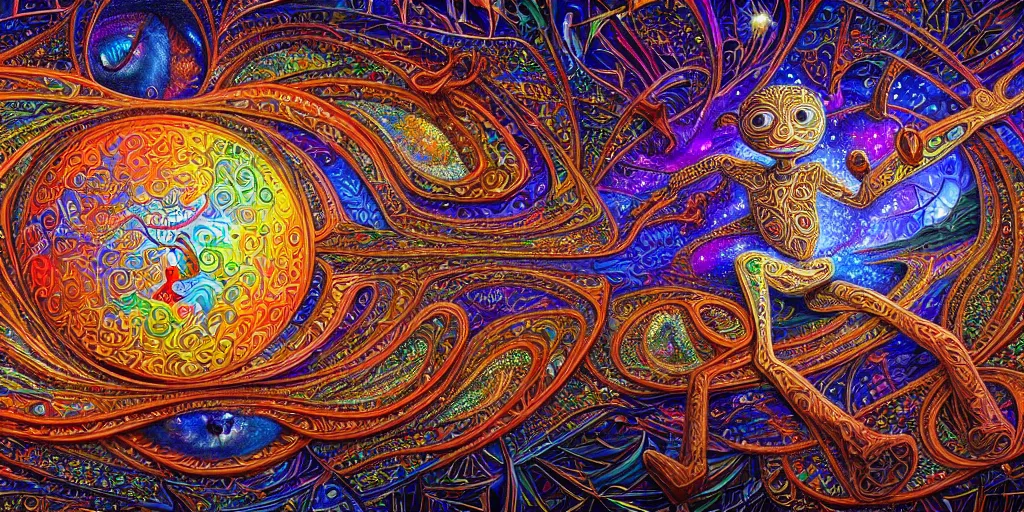 Image similar to visionary art, a stickman, precise and incredibly highly detailed intricate 8 k wallpaper, john stephens, lisa frank, intricate stunning award winning masterpiece trending on artstation