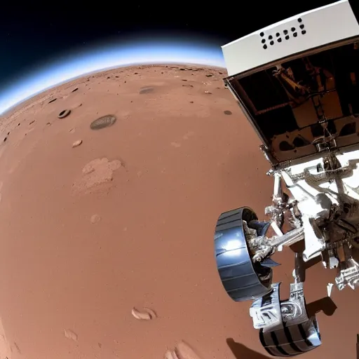 Prompt: elon musk selfie on mars