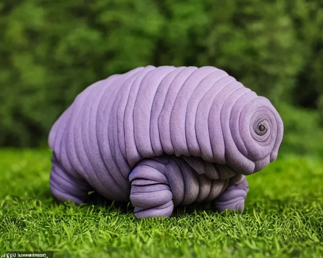 Image similar to purebred tardigrade with owner, beautiful coat, excellent symmetrical face, exquisite detail, best in show, award - winning pet photography, dynamic lighting