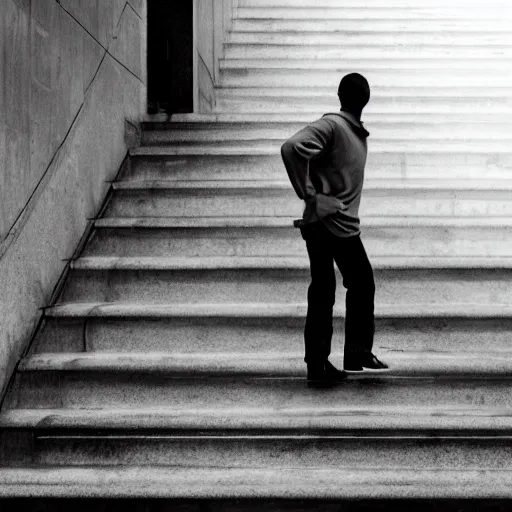 Image similar to he scrambled up the steps as he gave them a glance toward the sky