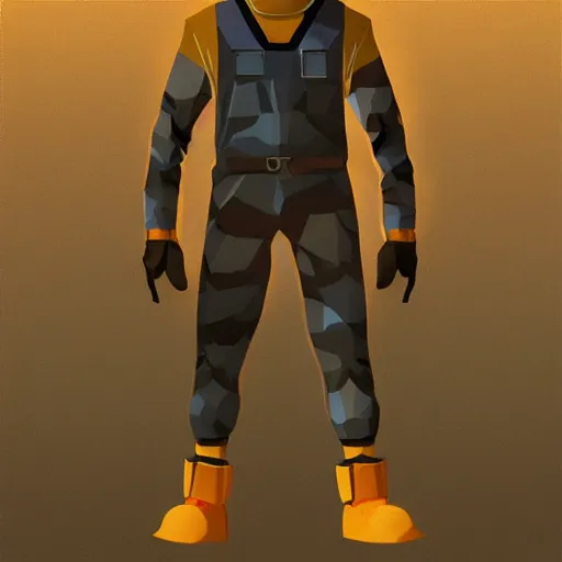 Image similar to walter white as gordon freeman wearing the hev suit, digital painting, game concept art