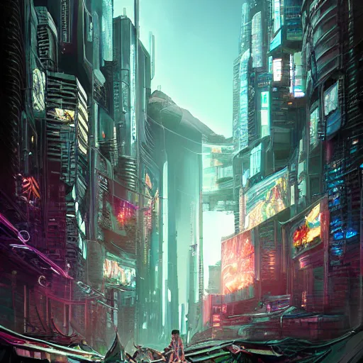 Image similar to Cyberpunk Hobbit