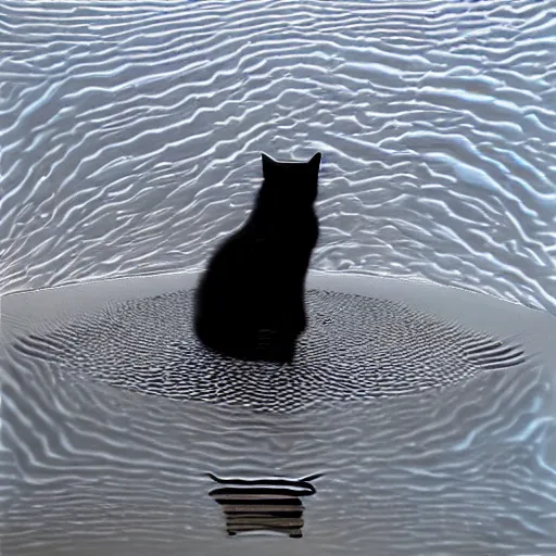 Image similar to cats as liquid