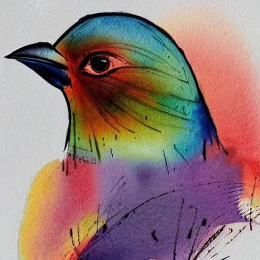 Image similar to bird, abstract, vintage, artistic, sharp focus, masterpiece, watercolor, illustrated by bryen frost