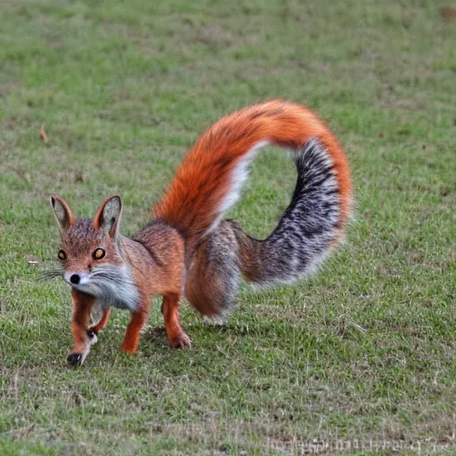 Image similar to half fox half squirrel