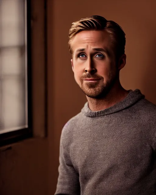 Image similar to ryan gosling reaction picture, high definition, xf iq 4, f / 1. 4, iso 2 0 0, 1 / 1 6 0 s, 8 k, raw, dramatic lighting, symmetrical balance, in - frame