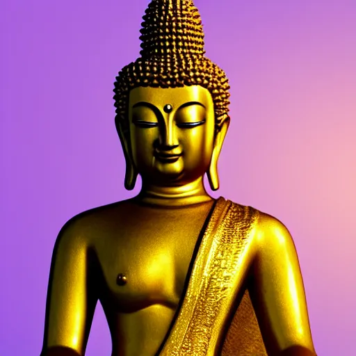 Prompt: highly detailed full body picture of golden Buddha statue, concept art, digital art, studio lightning, bright colors, intricate, masterpiece, photorealistic, hiperrealistic, sharp focus, high contrast, intricate, Artstation HQ, DeviantArt trending, 4k UHD, Unreal Engine 5