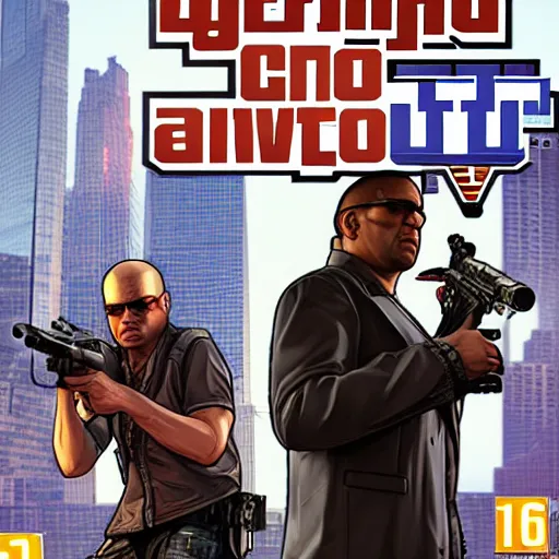 Image similar to grand theft auto : shadowrun, cover of game, hd