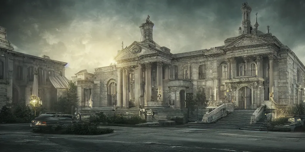 Prompt: Masonic lodge, realistic 4k octane beautifully detailed render, 4k post-processing, highly detailed, intricate complexity, epic composition, magical atmosphere, cinematic lighting, masterpiece, ultra hd