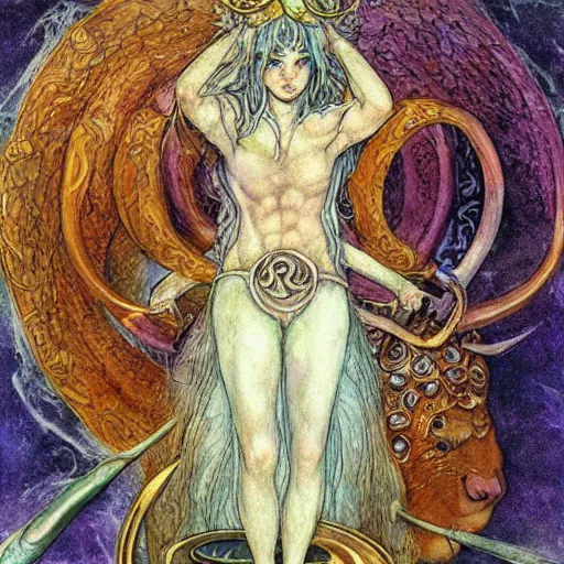 Image similar to aries zodiac artwork by brian froud