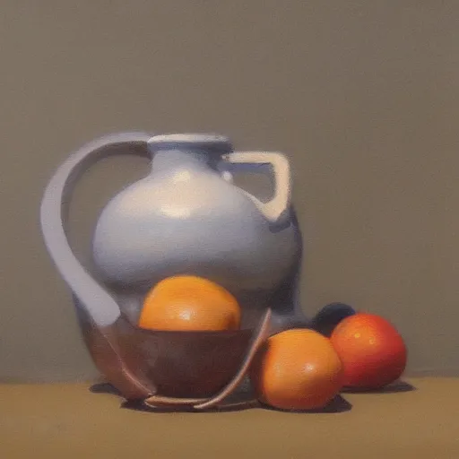 Image similar to still life painting by David Brown, matte,