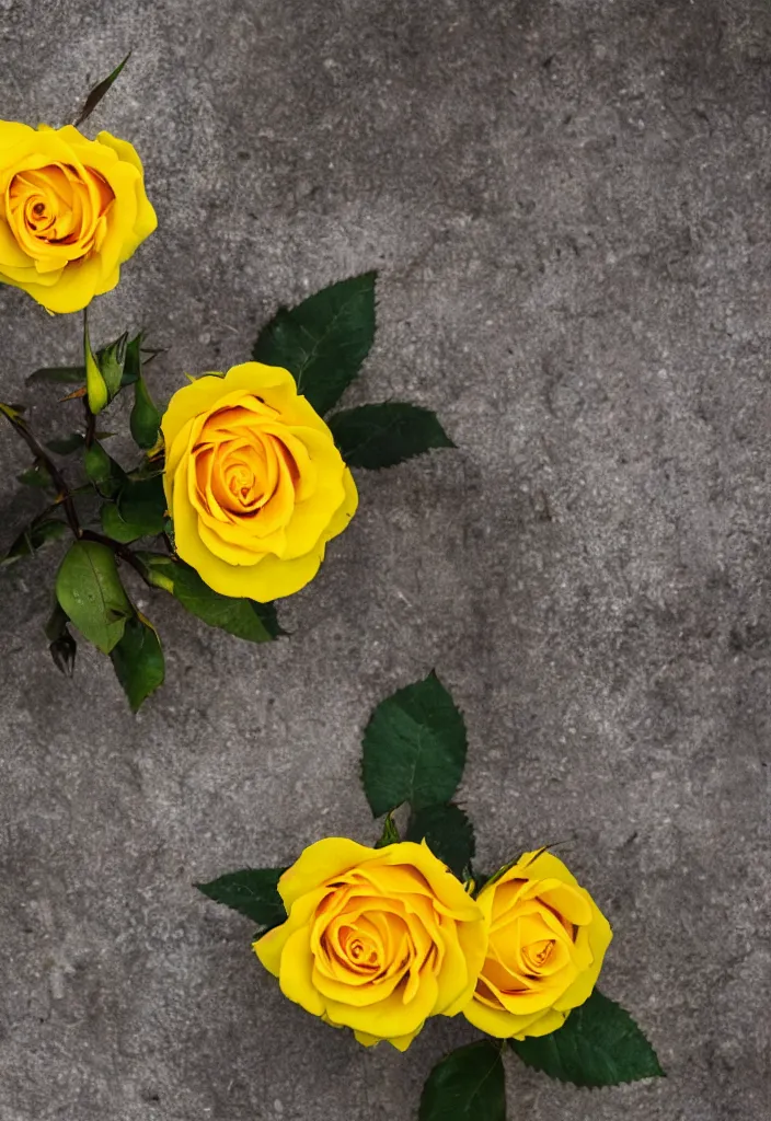 Image similar to a beautiful yellow rose with blood - stained thorns