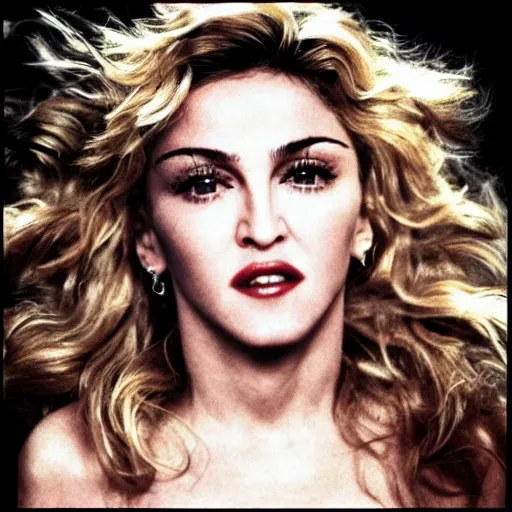 Image similar to the cover of a madonna's album.