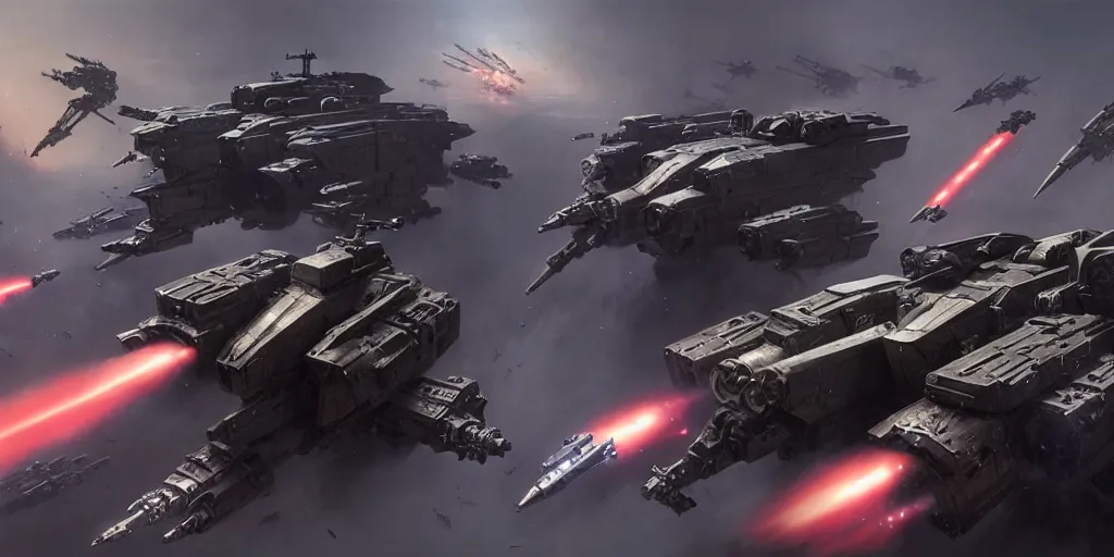 Image similar to hyper realistic sci - fi matte concept art painting of epic cinematic battle between a variety of mechwarriors and soldiers fighting on mercury, guns, missiles, explosions, brightly lit, aerial view, beautiful details, strong composition painted by kim jung guweta studio rutkowski, james gurney and greg rutkowski, and lucasfilm, smooth, intricate, detailed, sharp focus, cinematic