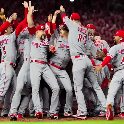 Image similar to Cincinnati reds win world series