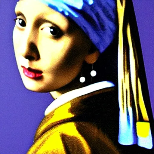 Prompt: joey from friends as the girl with the pearl earring