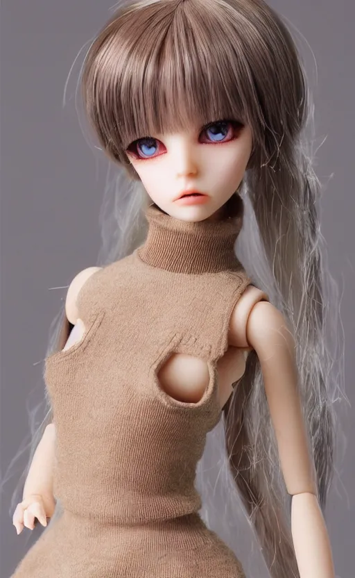 Image similar to dollfie in Sleeveless turtleneck baroque dress