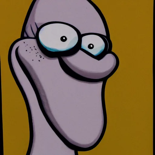 Image similar to squidward tentacles portrait