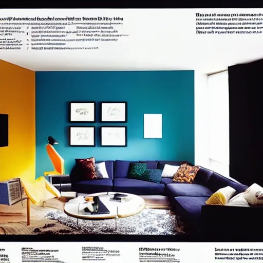 Prompt: an ikea catalog ad for a living room designed by james turrell