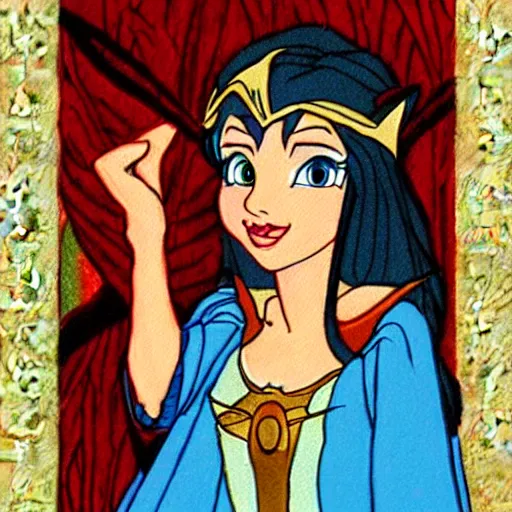 Image similar to elf princess portrait by Don Bluth