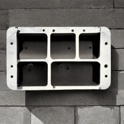 Image similar to bat box designed by Le Corbusier