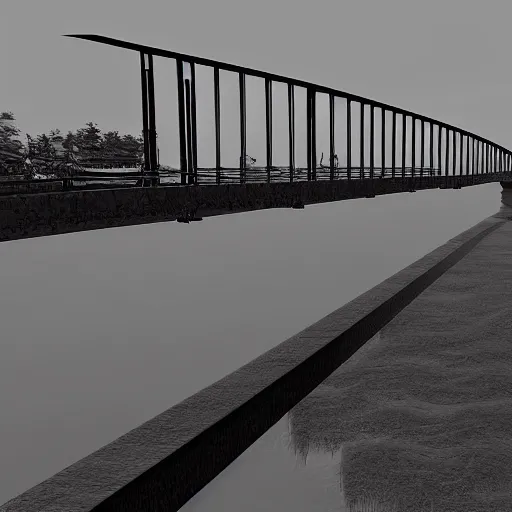 Prompt: Endless Bridge, photorealistic