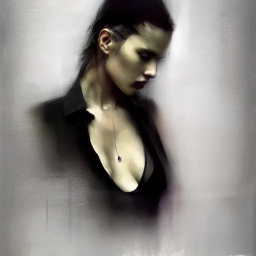 Prompt: vintage, minimalism, figurative, beautiful, colorful, cyber punk, minimal, figure art, soft colors, mono chromatic, black color on white background, Casey Baugh,