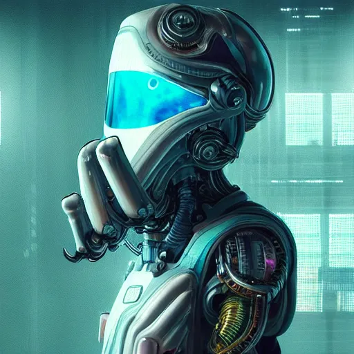 Image similar to portrait of a squid monster astronaut. full body portrait, intricate abstract. cyberpunk, intricate artwork. neon eyes, by Tooth Wu, wlop, beeple. octane render, trending on artstation, greg rutkowski very coherent symmetrical artwork. cinematic, hyper realism, high detail, octane render, 8k, minimalistic, hyperrealistic surrealism, award winning masterpiece with incredible details, a surreal vaporwave liminal space, highly detailed, trending on ArtStation