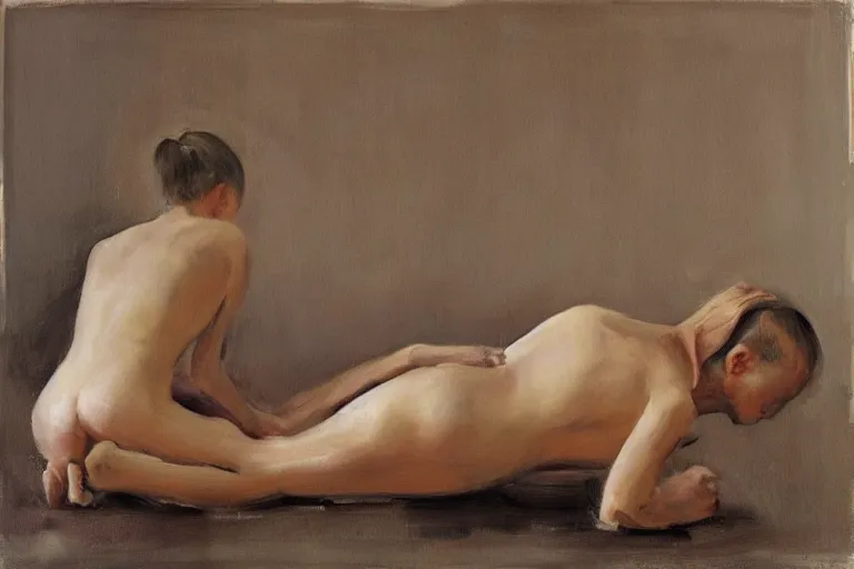 Prompt: art by michael borremans