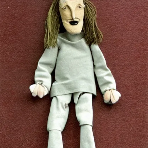 Image similar to robert wyatt puppet