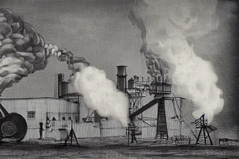 Image similar to industrial revolution smoke