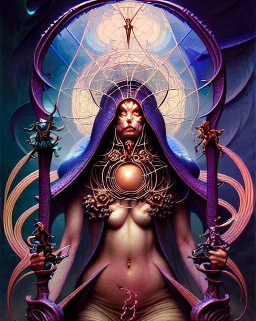 Prompt: judgement tarot card, fantasy character portrait made of fractals, ultra realistic, wide angle, intricate details, the fifth element artifacts, highly detailed by peter mohrbacher, hajime sorayama, wayne barlowe, boris vallejo, aaron horkey, gaston bussiere, craig mullins