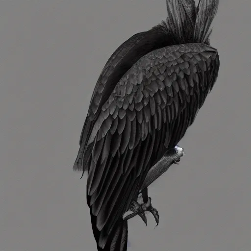 Prompt: vulture, digital art