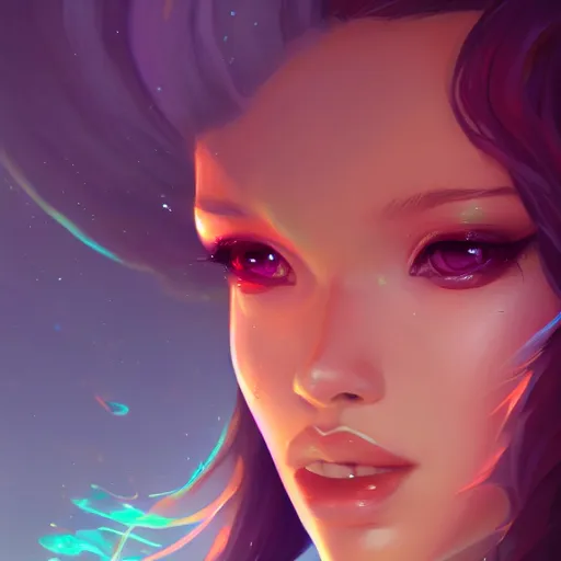 Image similar to a portrait of a beautiful model, art by lois van baarle and loish and ross tran and rossdraws and sam yang and samdoesarts and artgerm, digital art, highly detailed, intricate, sharp focus, Trending on Artstation HQ, deviantart, unreal engine 5, 4K UHD image