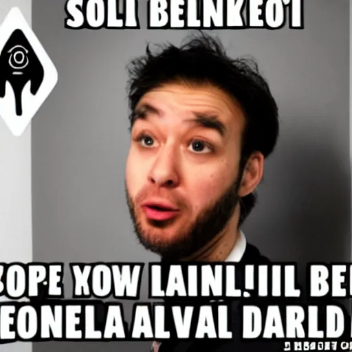 Image similar to soyjak freaking out about ai, internet meme