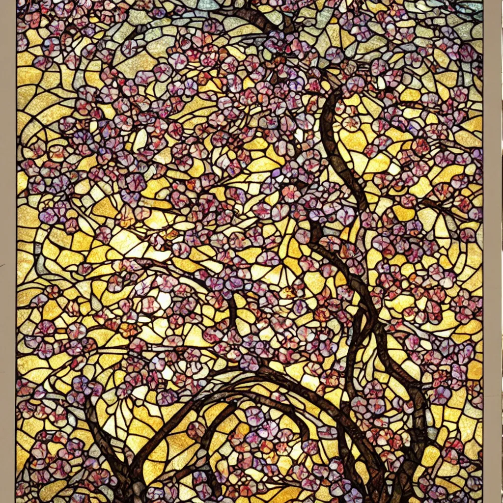 Tree Of Life By Window Louis Comfort Tiffany | Poster