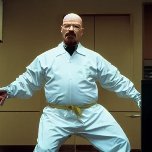 Prompt: Walter white as kingpin,