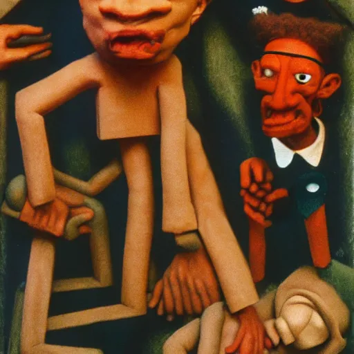 Image similar to critical race theory claymation by otto dix, hyperrealistic, aesthetic, masterpiece