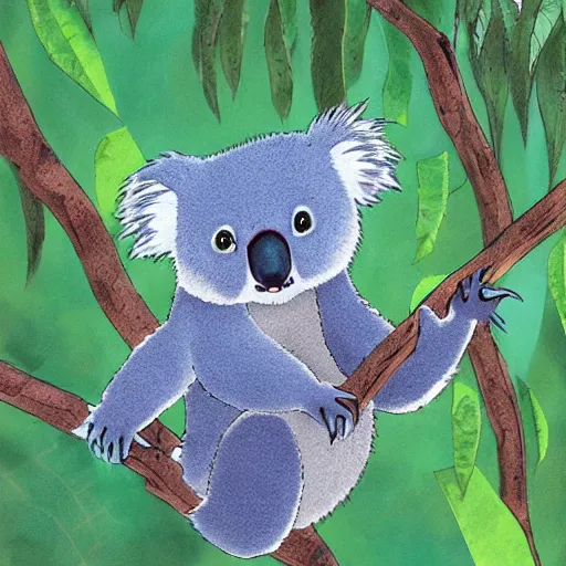 Prompt: Cute Koala by Studio Ghibli