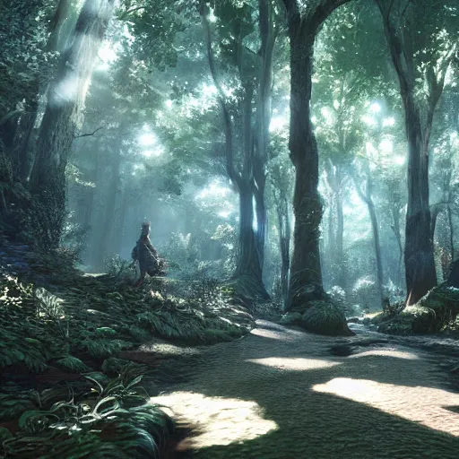 Image similar to a forest made of vodka bottles craig mullins, intricate linework, sharp focus, smooth, octopath traveler, final fantasy, unreal engine, dramatic lighting, ethereal, 8 k