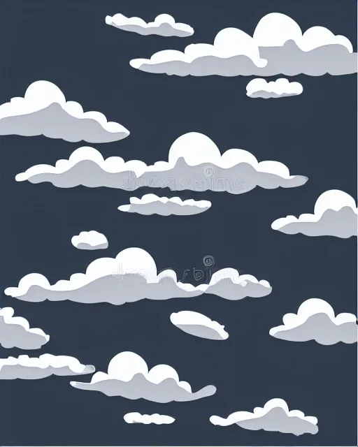 Image similar to cloudy sky vector illustration in anime style