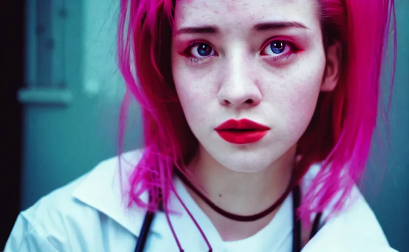 Prompt: cinestill 5 0 d candid photographic portrait by quentin tarantino of nurse joy from pokemon, extreme long shot, modern cyberpunk moody emotional cinematic, clear skies, 8 k, hd, high resolution, 3 5 mm, f / 3 2, ultra realistic faces, ex machina