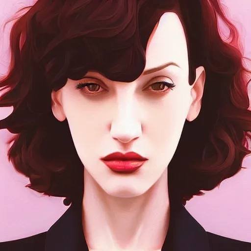 Image similar to a cubist gina gershon christina hendricks kat dennings alluring instagram model by wlop and ilya kuvshinov and artgerm, symmetrical eyes, aesthetic, gorgeous, stunning, alluring, attractive, artstation, deviantart, pinterest, digital art