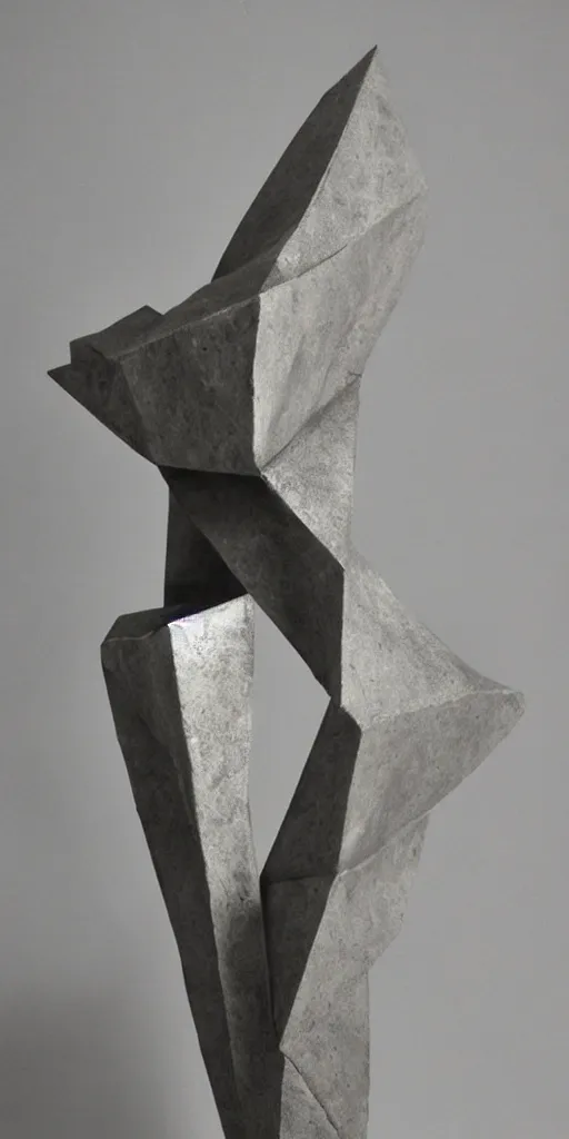 a highly detailed brutalist angular sculpture of sharp | Stable Diffusion