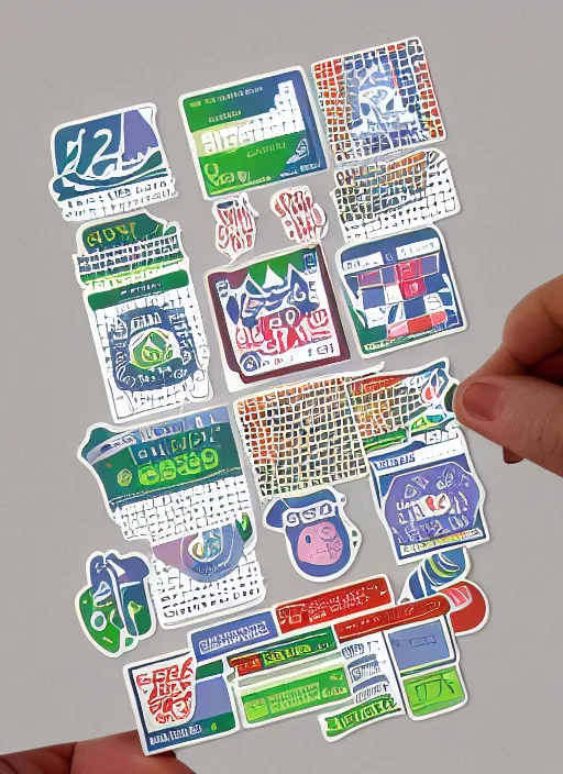 Image similar to unused sticker sheet, display grid, 5 0 px grid - gap